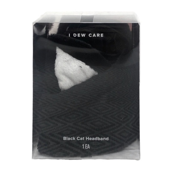 🌺 I Dew Care Black Cat Super Soft Headband NIB - Picture 3 of 5
